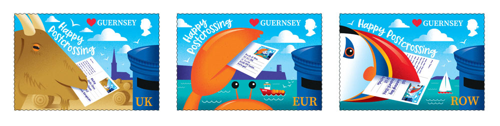 Set of 3 stamps (UK, EUR, ROW)